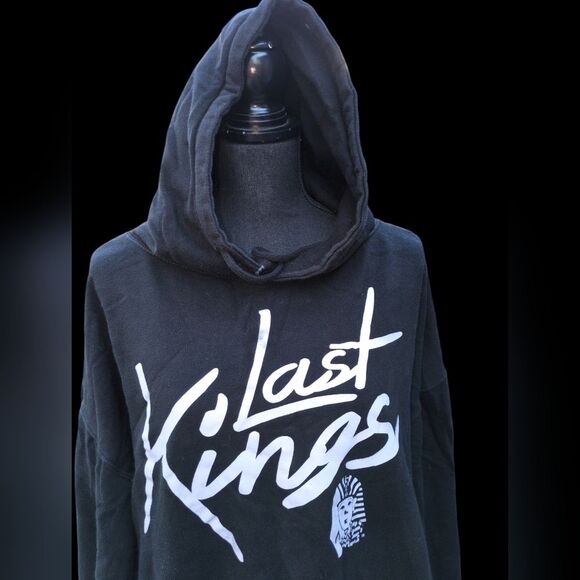 Vintage Last Kings Hoodie Sweatshirt size XXL Black/White - Picture 2 of 6